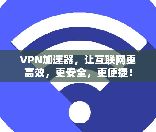 VPN加速器,让互联网更高效,更安全,更便捷!
