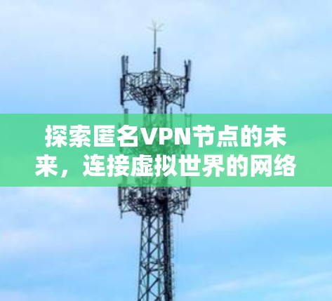 探索匿名VPN节点的未来,连接虚拟世界的网络基础设施