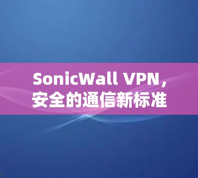 SonicWall VPN，安全的通信新标准，守护你的网络世界