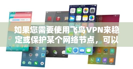 如果您需要使用飞鸟VPN来稳定或保护某个网络节点，可以按照以下步骤进行