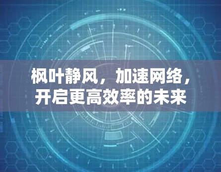 枫叶静风,加速网络,开启更高效率的未来