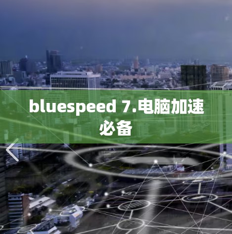 bluespeed 7.电脑加速必备