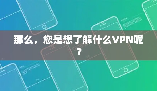那么,您是想了解什么VPN呢?