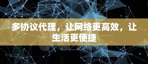 多协议代理,让网络更高效,让生活更便捷