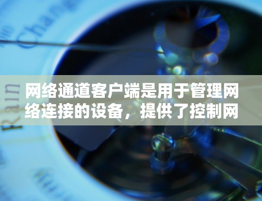 网络通道客户端是用于管理网络连接的设备,提供了控制网络流量、管理网络设备以及优化网络性能的功能。以下是对网络通道客户端的详细分析和使用指南