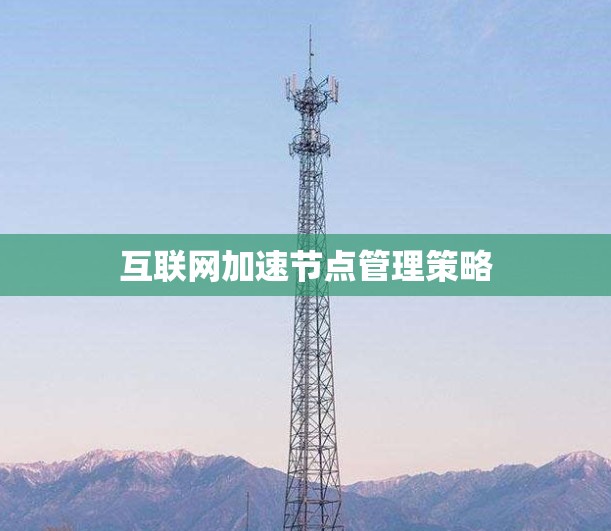 互联网加速节点管理策略