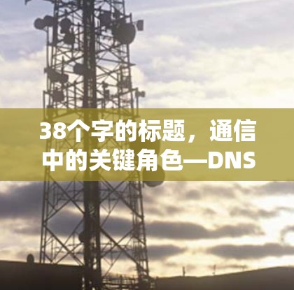 38个字的标题,通信中的关键角色—DNS代理服务器