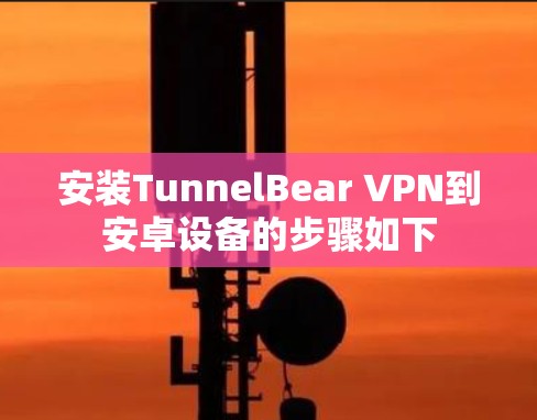 安装TunnelBear VPN到安卓设备的步骤如下