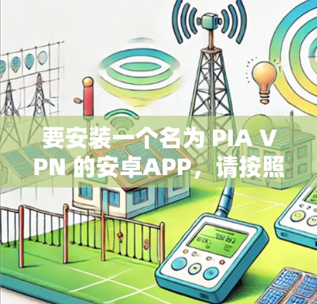 要安装一个名为 PIA VPN 的安卓APP，请按照以下步骤进行