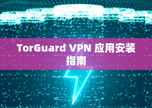 TorGuard VPN 应用安装指南