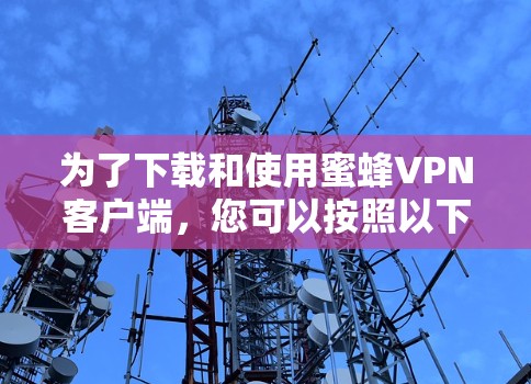 为了下载和使用蜜蜂VPN客户端，您可以按照以下步骤进行操作