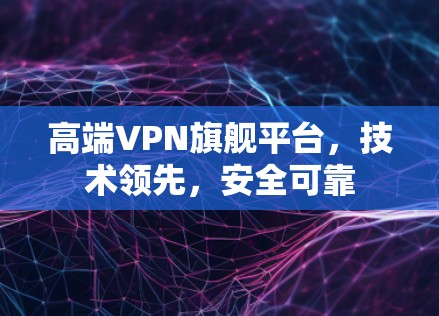 高端VPN旗舰平台，技术领先，安全可靠