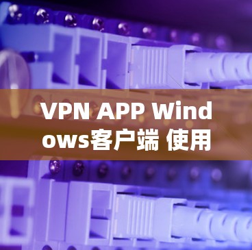 VPN APP Windows客户端 使用指南 VPN APP Windows客户端 使用指南
